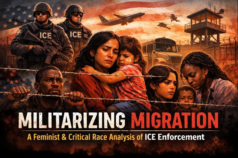 Militarizing Migration: A Feminist Political Economy and Critical Race Analysis of Large-Scale ICE Enforcement